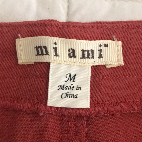 Red Denim Skirt - Picture 3 of 5